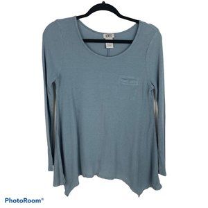 Monroe and Main Blue Waffle Knit Sweater M